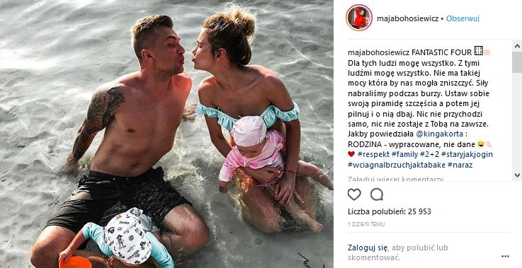 Maja Bohosiewicz z rodziną w Tajlandii