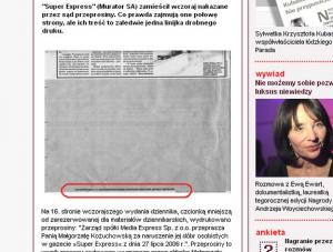 Tak "Super Express" przechytrzył Kożuchowską