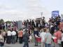 Manifestacje przed konwencją PO w Ergo Arenie w Gdańsku