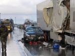 Karambol 50 aut na autostradzie