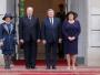 Comber z renifera, mus z łososia...Król ugościł Komorowskich