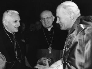 Papież Jan Paweł II i kardynał Joseph Ratzinger