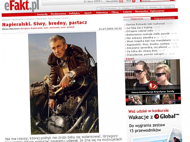 Lider SLD lansuje się na Jamesa Deana