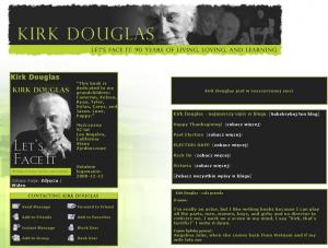 Kirk Douglas bloguje na MySpace