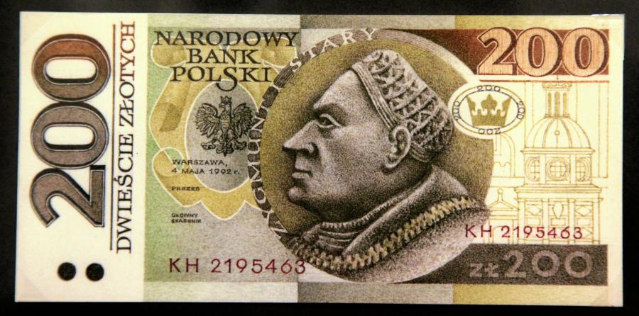 Banknoty polskie. Projektant i grafik ANDRZEJ HEIDRICH