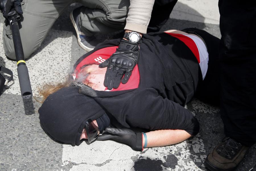 Demonstracja związkowców przeciwko rządowej reformie prawa pracy
