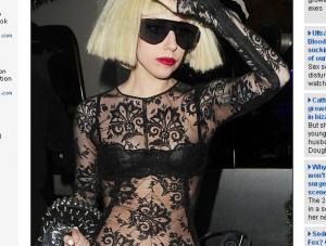 Lady GaGa biega w koronkach po mrozie